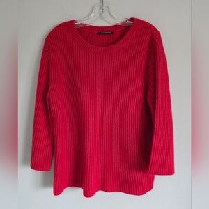 LUISA CERANO | Wool Mohair Sweater Red Sz 12